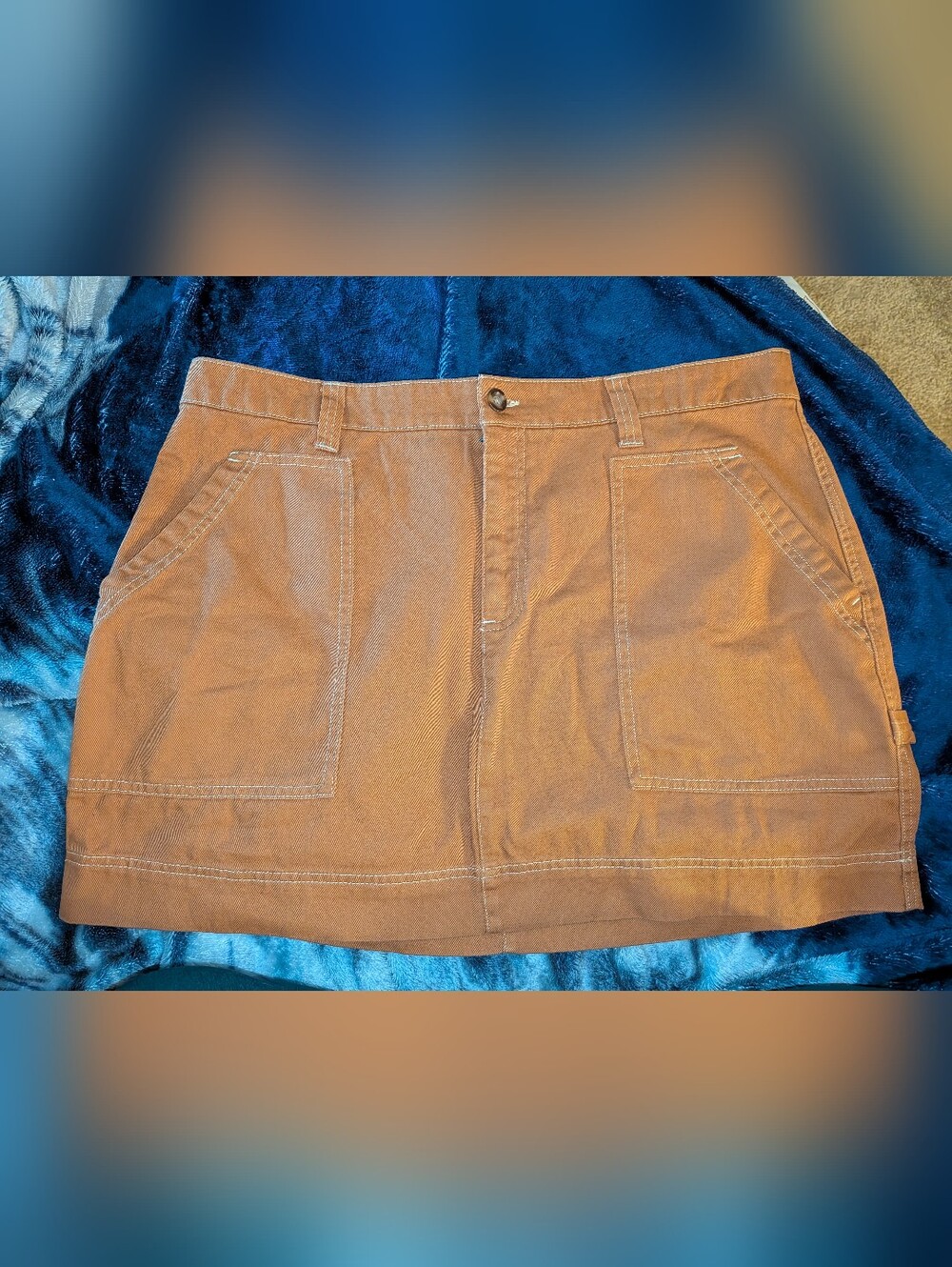 Old Navy Classic Utility Mini Skirt in Brown